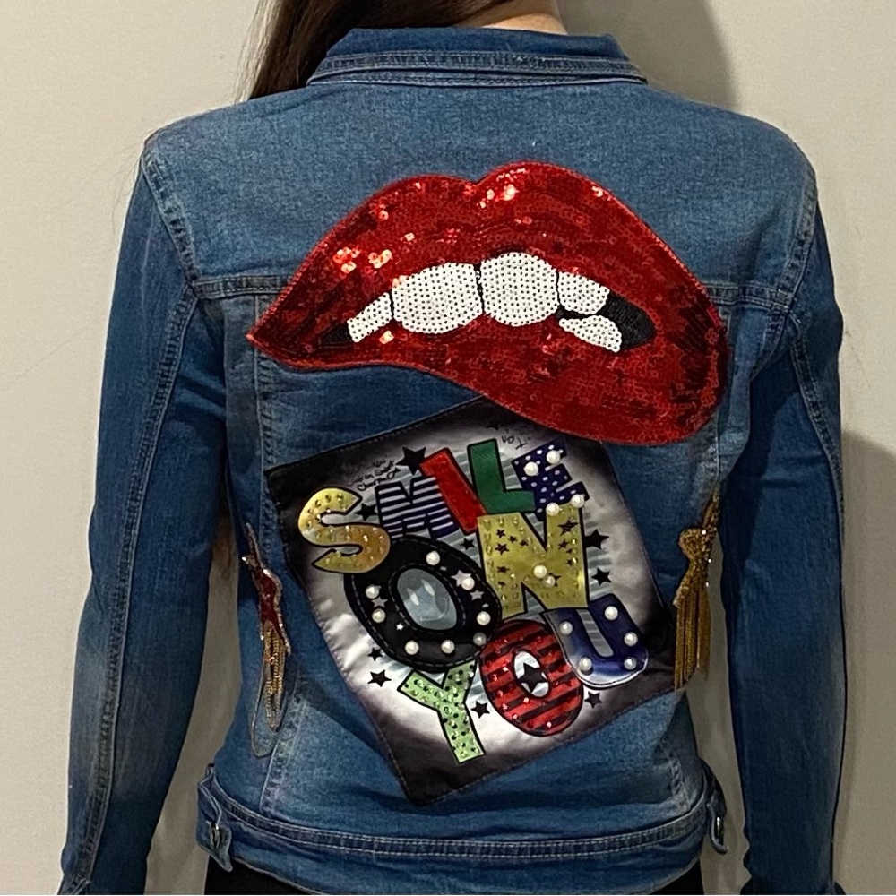 Graphic Denim Jacket